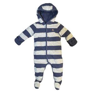 Baby Gap Insulated Cotton size 3-6 Months Snap Closure Bunting Snowsuit